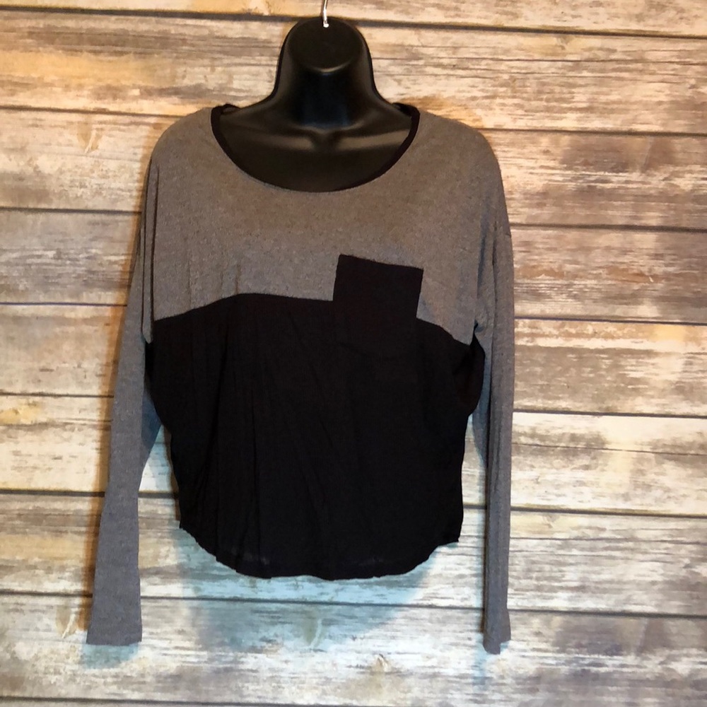 Black and gray long sleeve